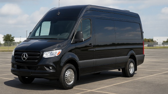 Exterior of South Carolina Party Bus Company's 15 Passenger Minibus in South Carolina