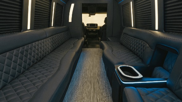 Interior of Hilton Head Island Party Bus Company's 20 Passenger Party Bus in Hilton Head Island