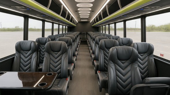 Interior of South Carolina Party Bus Company's 25 Passenger Minibus in South Carolina