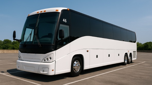 Exterior of South Carolina Party Bus Company's 40 Passenger Charter Bus in South Carolina