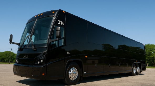 Exterior of South Carolina Party Bus Company's 46 Passenger Charter Bus in South Carolina
