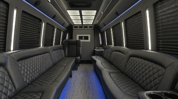 south carolina 40 passenger party bus interior