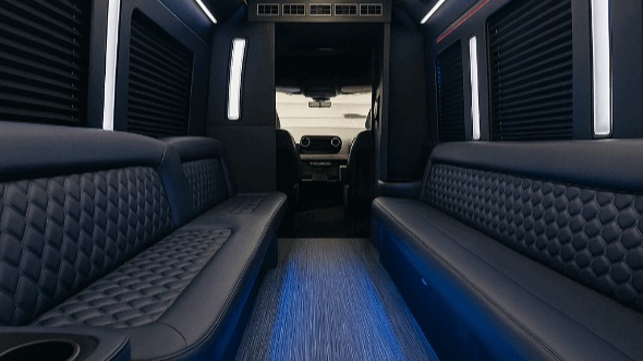 South Carolina 50 passenger party bus interior